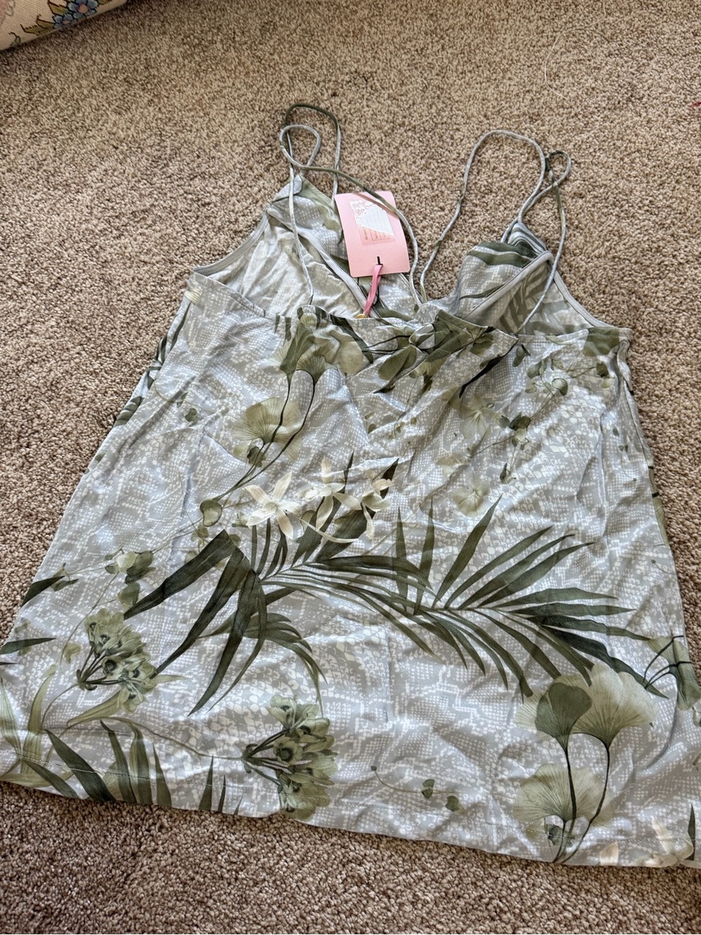Ted Baker Green Floral Silk Camisole